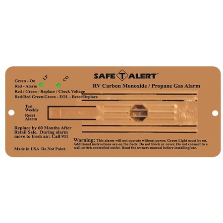 Mti Industries 35742BR Carbon Monoxide & Propane Leak Detector - LP & CO Gas, Brown MT326006